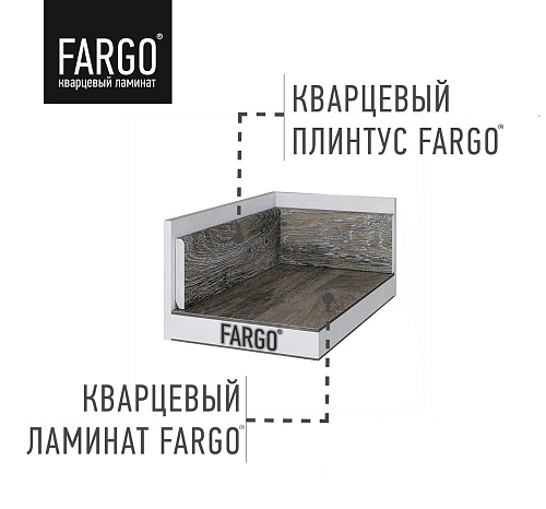 Кварцевый плинтус Fargo DL 1602 Дуб Каменный Берег градиент Кварцевый плинтус Fargo DL 1602 Дуб Каменный Берег градиент